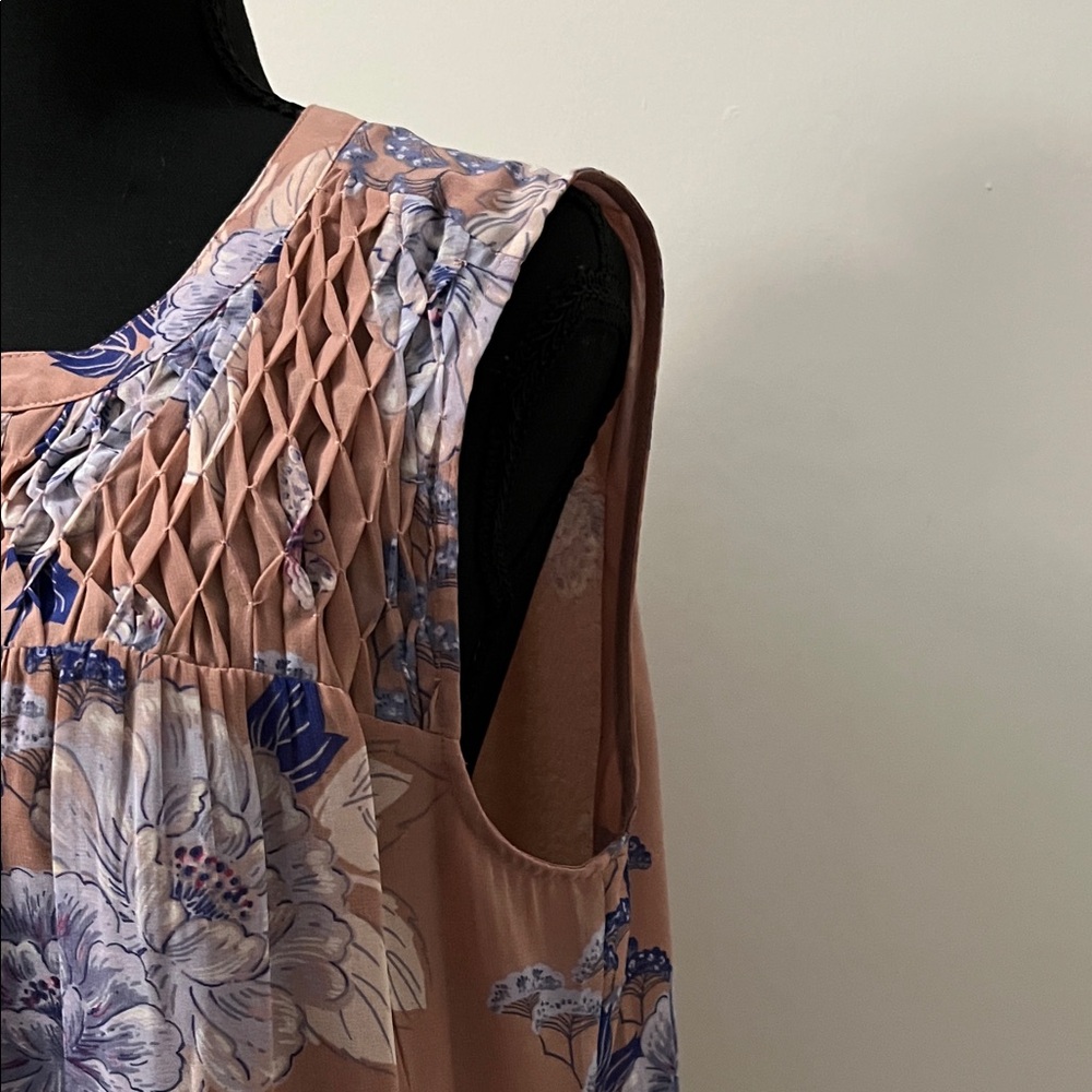 Daniel Rainn Pink and Blue Floral Blouse - Picture 4 of 8